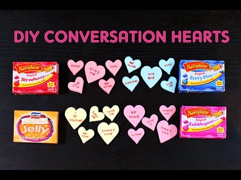 Valentines CONVERSATION HEARTS Recipe Using JELLO! By Cupcake Addiction